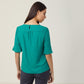 French Georgette Fluted Sleeve Top - CATU5T