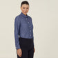 Womens Long Sleeve Chambray Shirt - CATU69