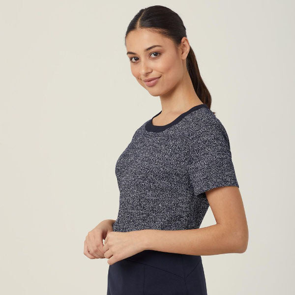 Doby Textured Tweed Shell Top - CATUDG