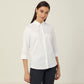 Cotton Blend Stretch Twill 3/4 Sleeve Shirt - CATUFP