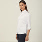 Cotton Blend Stretch Twill 3/4 Sleeve Shirt - CATUFP