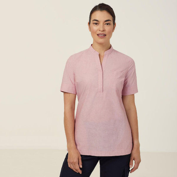 End On End Textured Short Sleeve Tunic - CATUGA