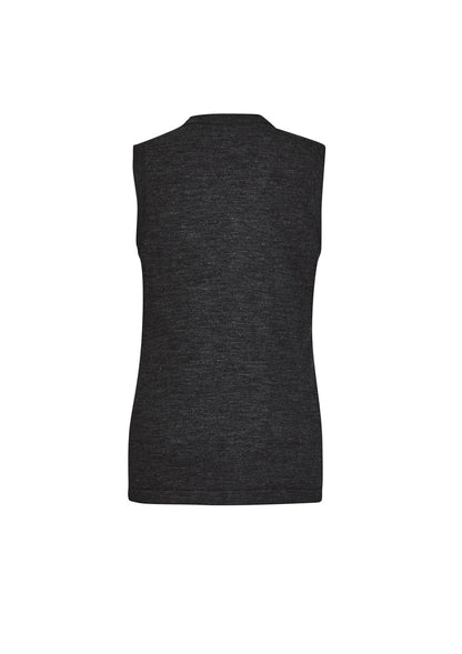Biz Care Women's Knit Button Front Knit Vest - CK961LV