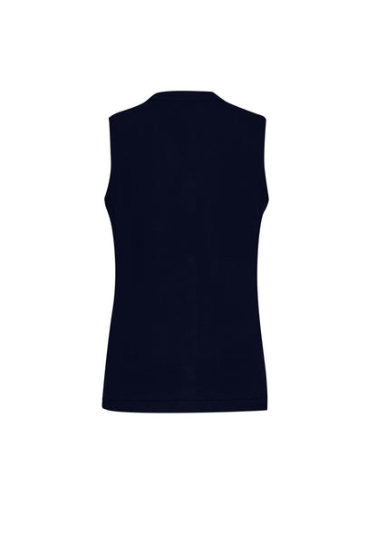 Biz Care Women's Knit Button Front Knit Vest - CK961LV