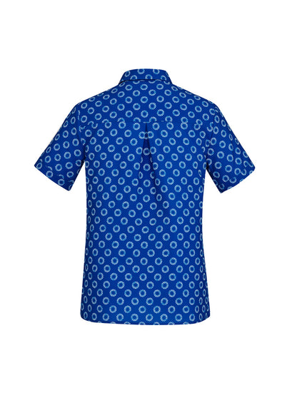 Biz Care Florence Women's Daisy Print Short Sleeve Shirt - CS948LS
