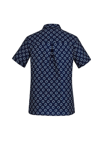 Biz Care Florence Women's Daisy Print Short Sleeve Shirt - CS948LS