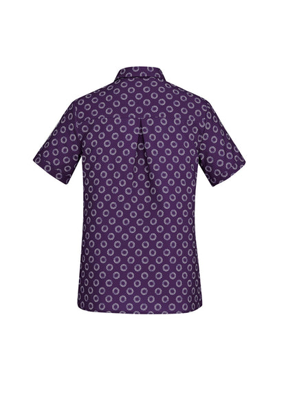 Biz Care Florence Women's Daisy Print Short Sleeve Shirt - CS948LS