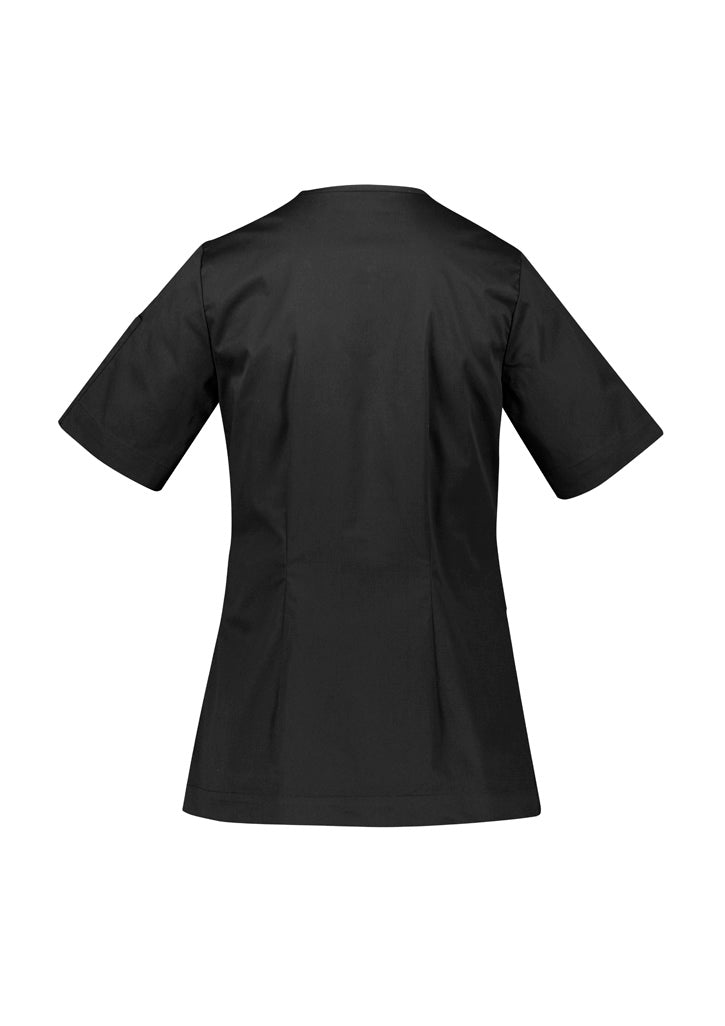 Parks Womens Zip Front Crossover Scrub Top - CST240LS