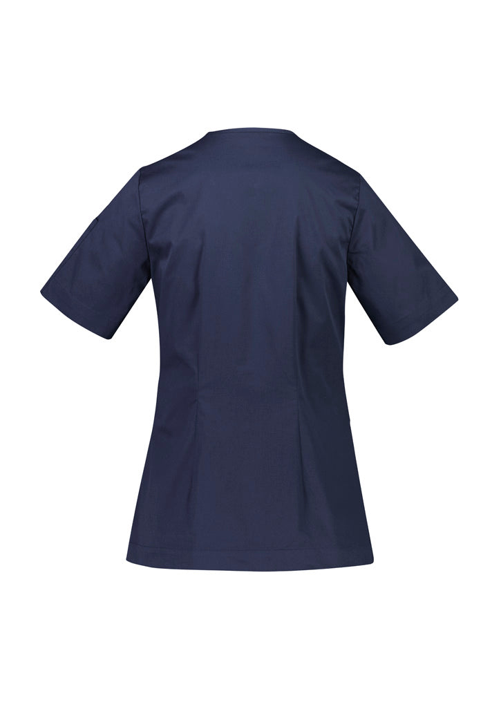 Parks Womens Zip Front Crossover Scrub Top - CST240LS