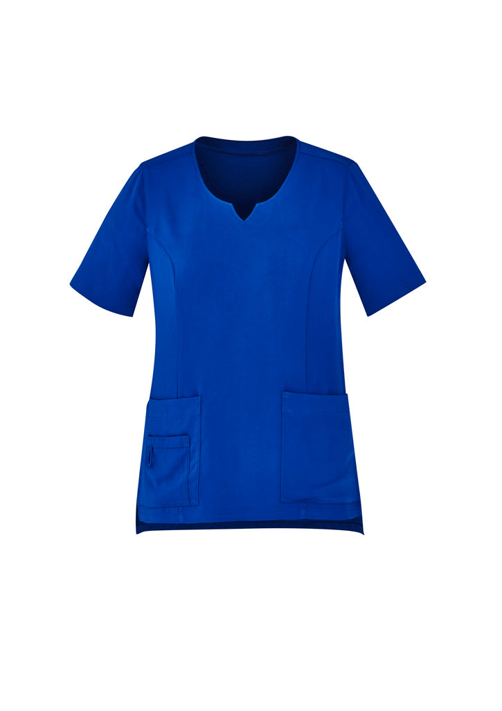 Biz Care Avery Women's Round Neck Scrub Top - CST942LS