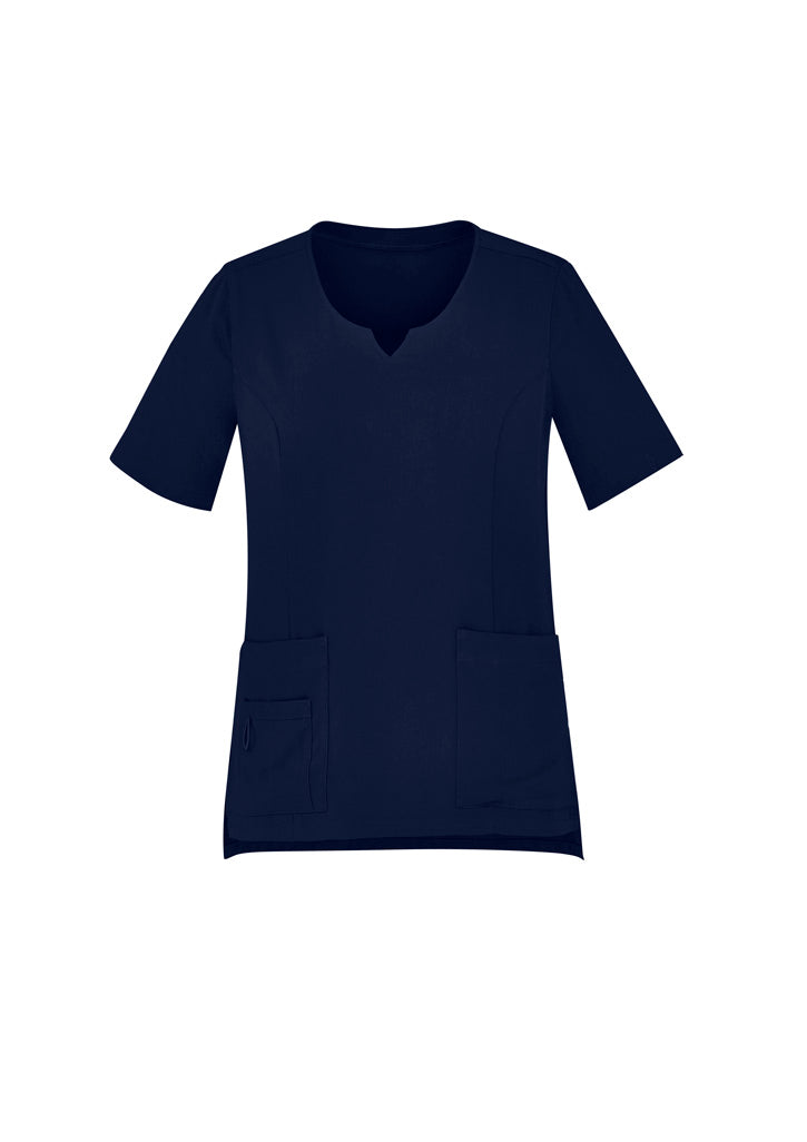 Biz Care Avery Women's Round Neck Scrub Top - CST942LS