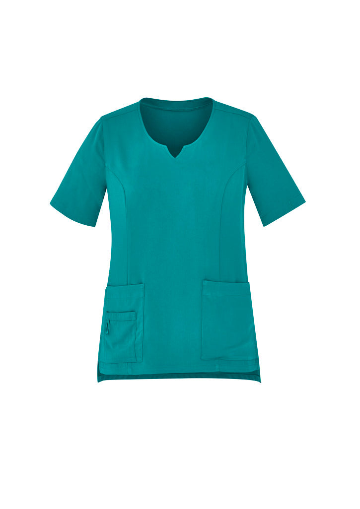 Biz Care Avery Women's Round Neck Scrub Top - CST942LS