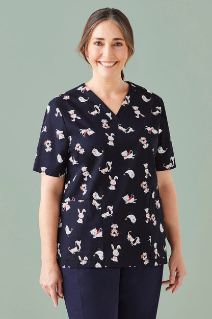 Biz Care Best Friends Women's Scrub Top - CST147LS
