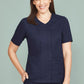 Parks Womens Zip Front Crossover Scrub Top - CST240LS