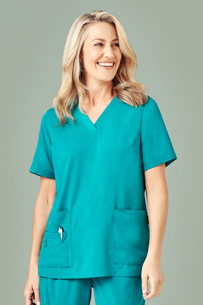 Biz Care Avery Women's V-Neck Scrub Top - CST941LS