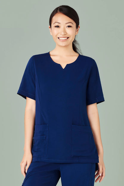 Biz Care Avery Women's Round Neck Scrub Top - CST942LS