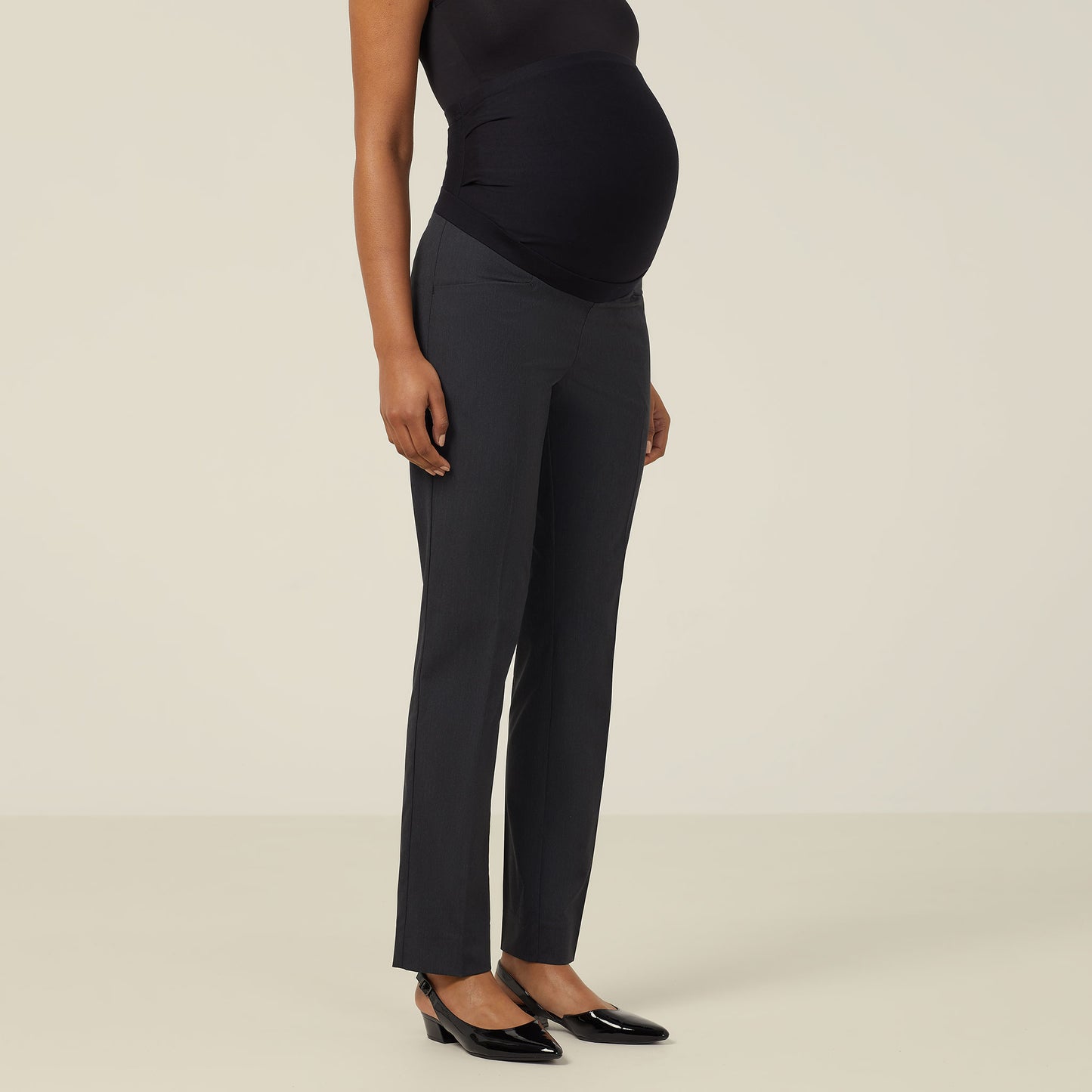 Womens Poly Viscose Stretch Maternity Pant - CAT3XN