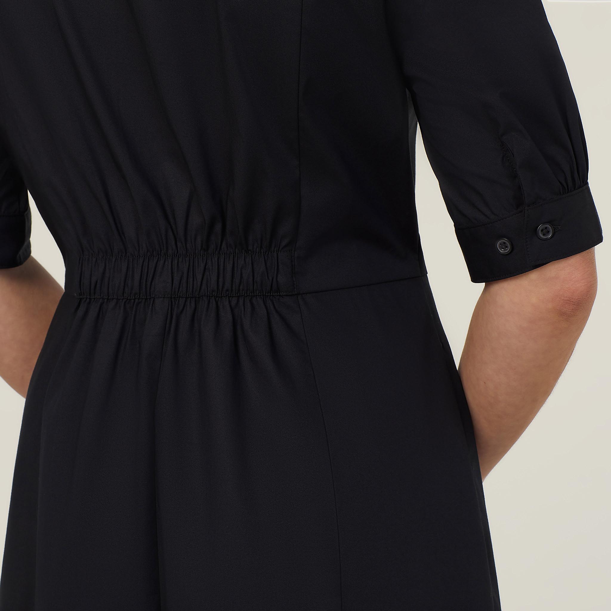 H&m black hot sale shirt dress