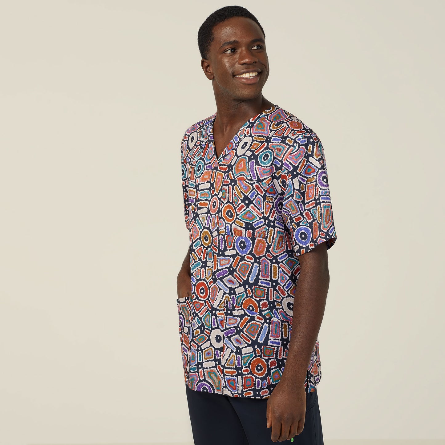 Unisex Water Dreaming Scrub Top - CATRG9