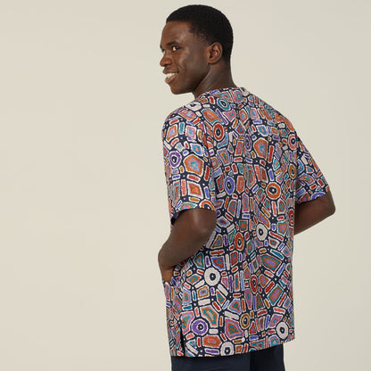 NNT Water Dreaming Print Unisex Scrub Top - CATRG9