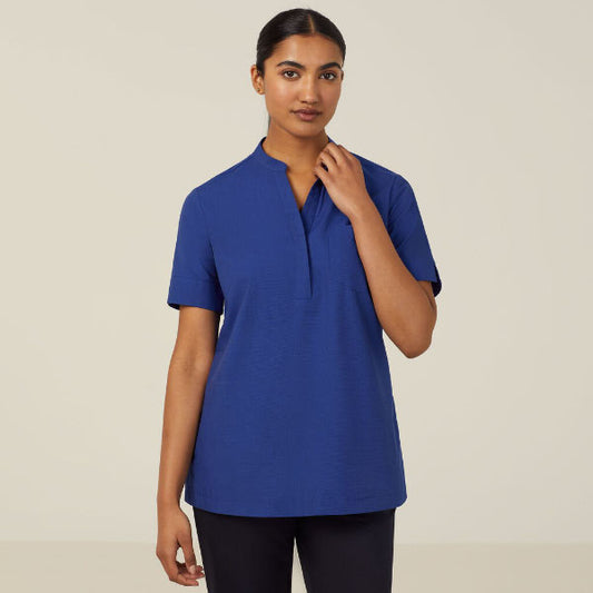 End On End Textured Short Sleeve Tunic - CATUGA