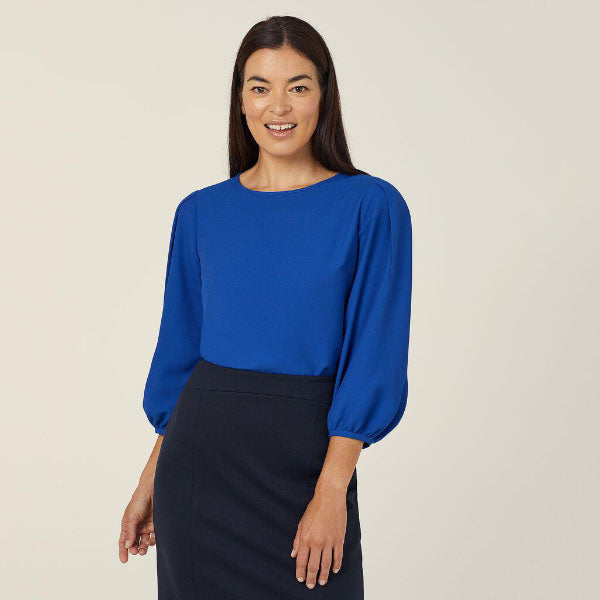 French Georgette 3/4 Sleeve Top - CATUPM