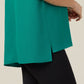 Womens French Georgette Short Sleeve V-Neck Top - CATUPU