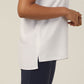 Womens French Georgette Short Sleeve V-Neck Top - CATUPU