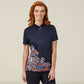 Womens Water Dreaming Indigenous Print Polo - CATUQV