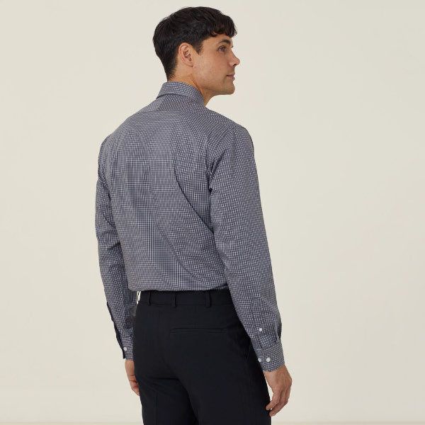 Stretch Cotton Blend Long Sleeve Shirt - Y52149