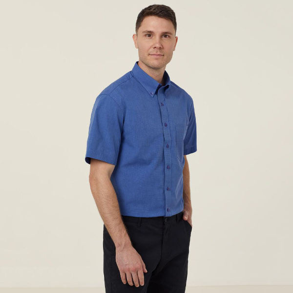 Mens Cotton Blend Short Sleeve Shirt - Y52168